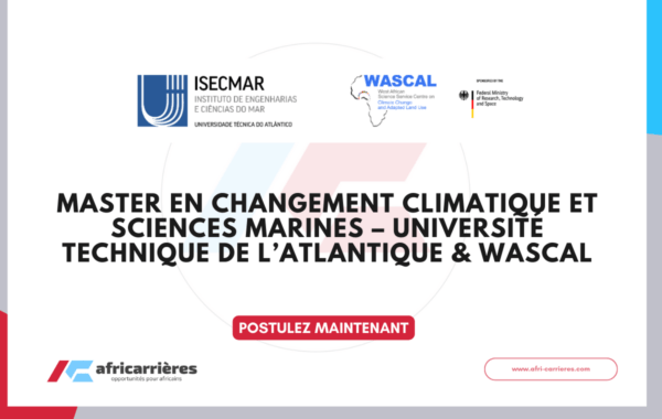 Master en Changement Climatique et Sciences Marines – Universite Technique de lAtlantique WASCAL