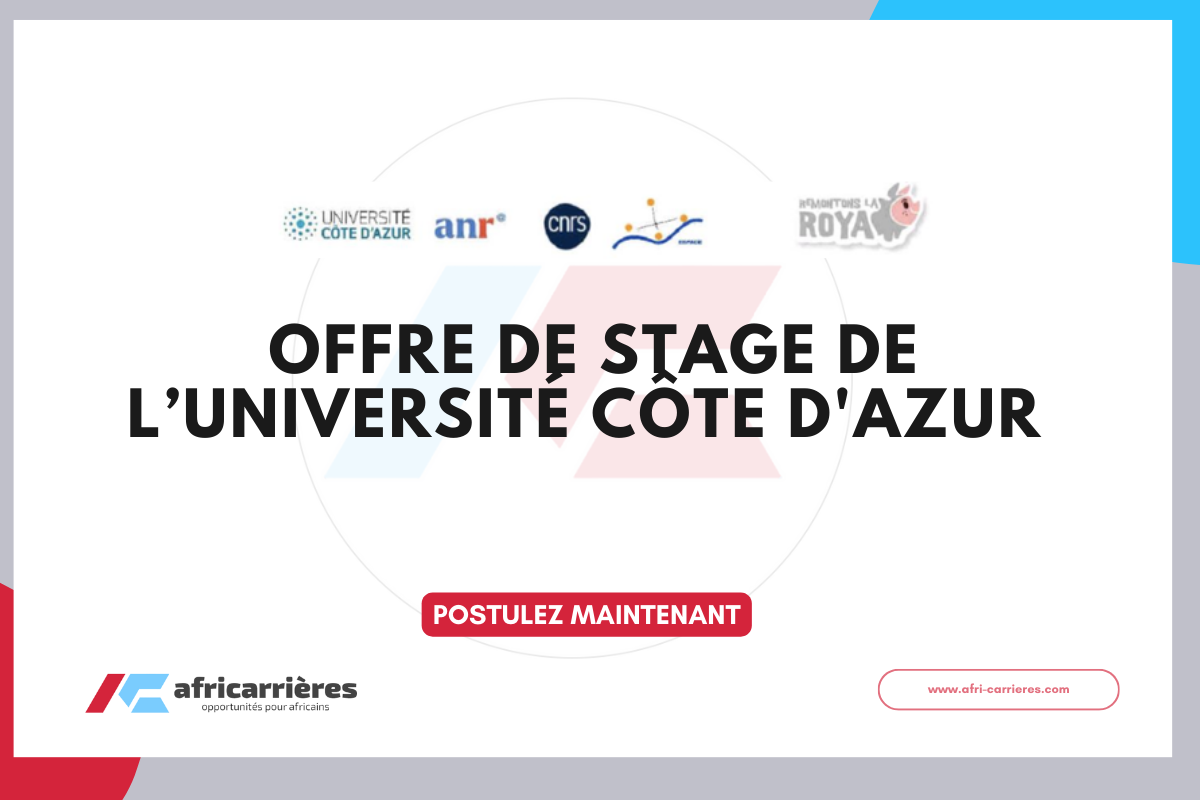 Offre de Stage de l’Université Côte d'Azur 2026