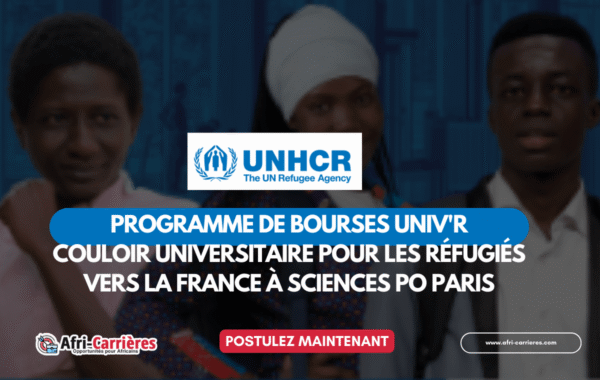 Programme UNIVR 2025 Bourse pour les refugies vers la France
