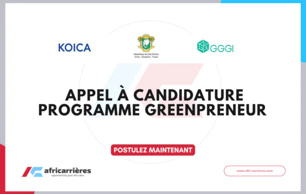 Appel a candidature Programme Greenpreneur 2026 en Cote dIvoire
