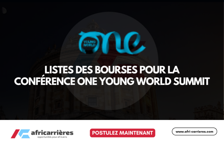 Listes des Bourses One Young World 2026 pour participer au Sommet en Afrique du Sud