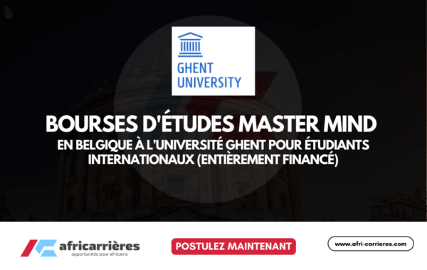 Master Mind scholarships en Belgique a lUniversite Ghent 2026