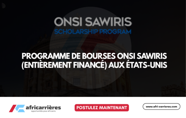 Programme de bourses Onsi Sawiris 2027 Entierement finance au Etat Unies