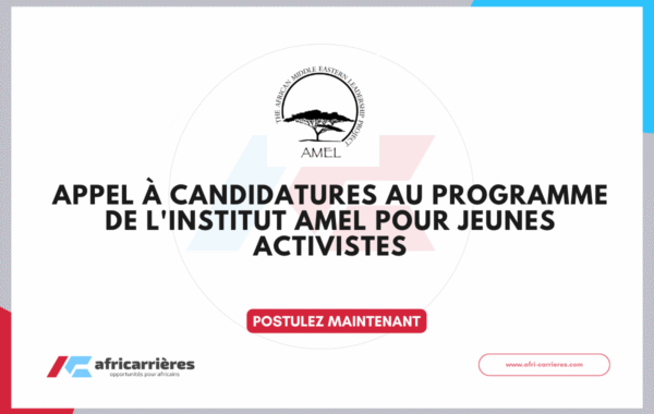 Appel a candidatures Programme de lInstitut AMEL 2026 pour jeunes activistes