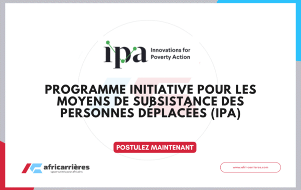 Appel a propositions IPA 2026 Initiative pour les moyens de subsistance des personnes deplacees