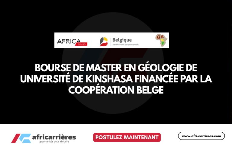Bourse de Master GeoRes4Dev 2026–2028 – Université de Kinshasa