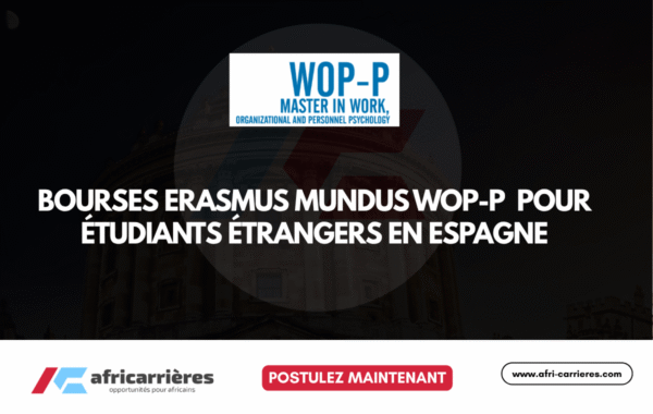 Bourses Erasmus Mundus WOP P 20262027 pour etudiants etrangers
