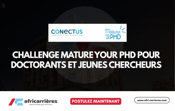 Challenge Mature Your PhD 2026 pour doctorants et jeunes chercheurs