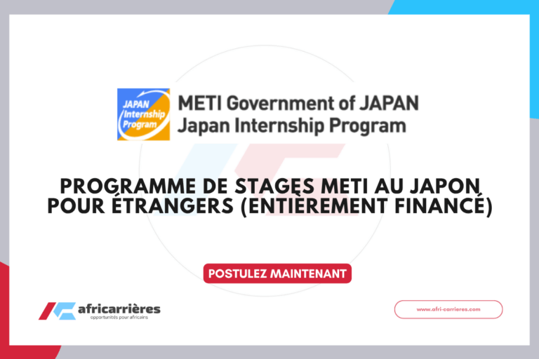 Programme de stages METI au Japon 2026 pour jeunes professionnels étrangers (entièrement financé) 6 METI Japan Internship Program 2026 pour jeunes professionnels