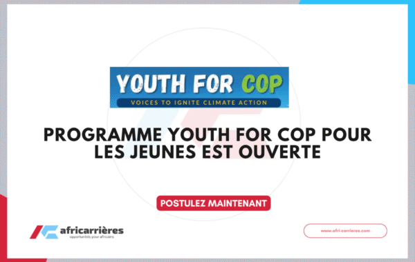 programme Youth for COP pour les jeunes est ouverte 2026