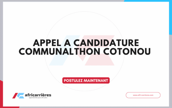 APPEL A CANDIDATURE Communalthon Cotonou