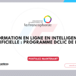 Formation en ligne en intelligence artificielle : programme DCLIC de l’OIF 2026