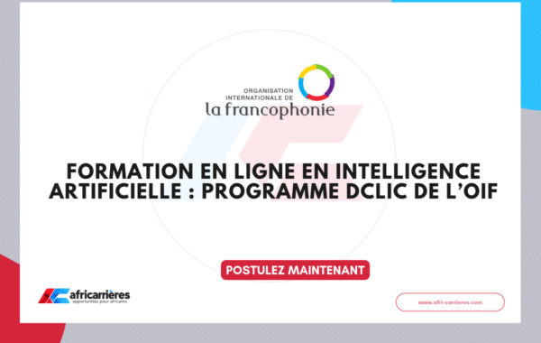 Formation IA DCLIC de l’OIF en ligne et financée