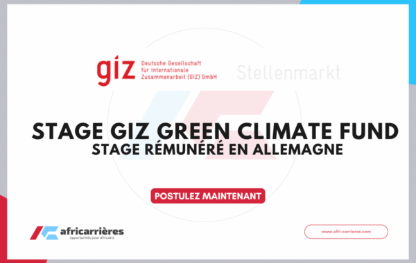 GIZ Green Climate Fund Internship 2026 Stage remunere en Allemagne 2 349 Emois