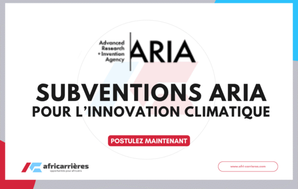 Appel a projets ARIA 2026 offres des Subventions pour linnovation climatique