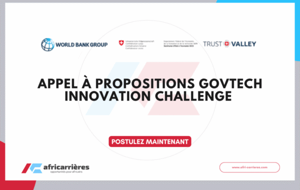 Appel a propositions – GovTech Innovation Challenge 2026 au Maroc