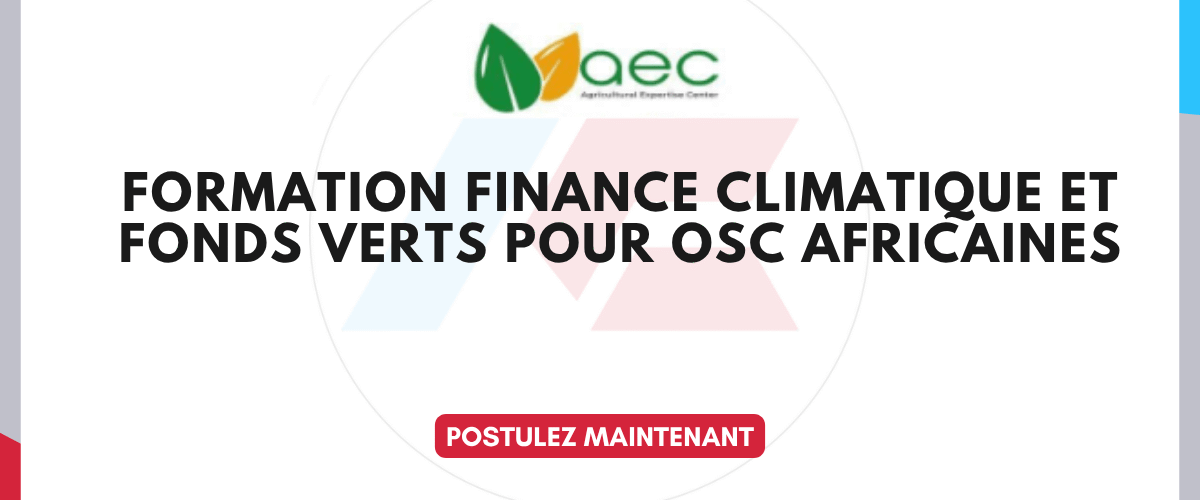 Formation finance climatique et fonds verts pour OSC africaines 2026