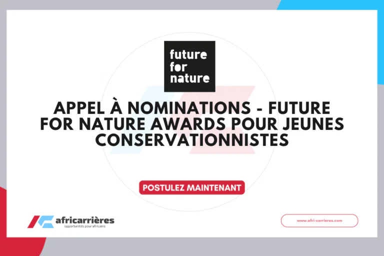 Appel à nominations - Future for Nature Awards 2027 (50 000 € pour jeunes conservationnistes) 6 Future for Nature Awards pour jeunes conservationnistes