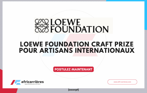 LOEWE FOUNDATION Craft Prize 2027 pour artisans internationaux