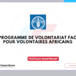 Programme de volontariat de la FAO 2026 pour volontaires africains