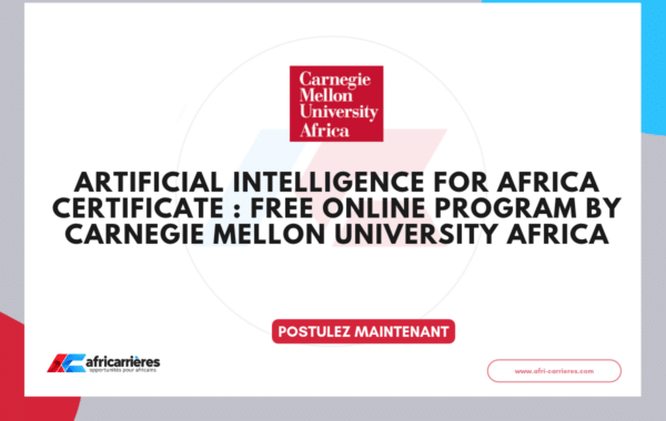 Artificial Intelligence for Africa Certificate by Carnegie Mellon University Africa 2026