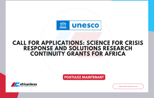 SCRS Research Continuity Grants for Africa - First Pilot Call 2026