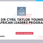 Programme Sir Cyril Taylor 2026pour jeunes leaders africains pour participer à Youth Assembly à Genève, en Suisse