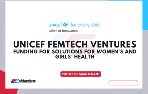 UNICEF Femtech Ventures 2026 funding for solutions for women’s and girls’ health